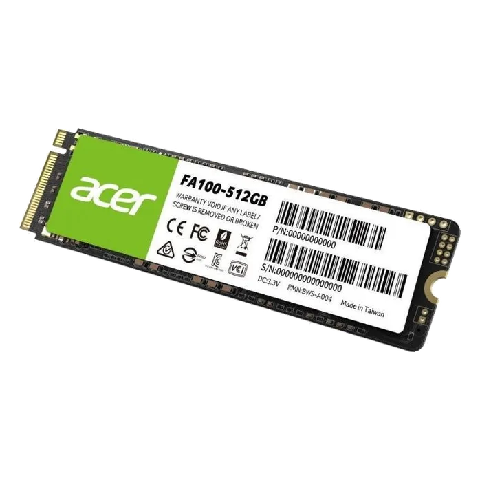 Unidad en Estado Solido (SSD) Acer FA100 512GB M.2 PCIe NVMe ACER