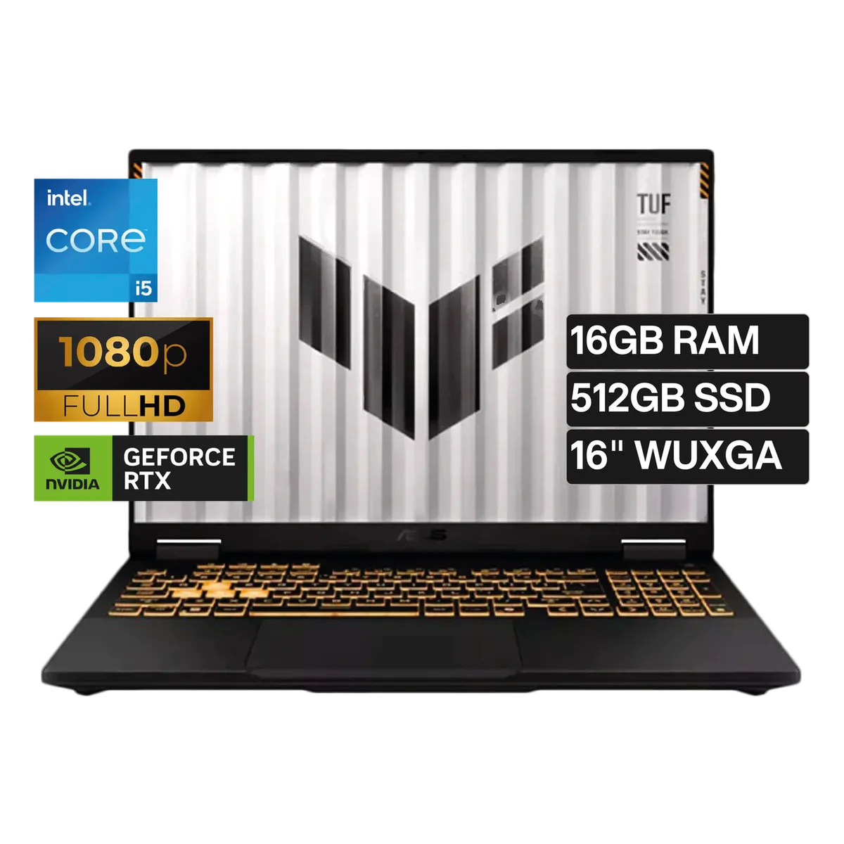 Laptop gamer ASUS TUF Gaming - FX608JH-RV010-Ci5-16GB-512GB-V8GB-F2-IPS ASUS