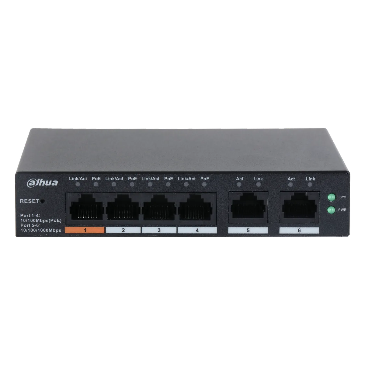 Switch PoE DAHUA DH-CS4006-4ET-60 DAHUA