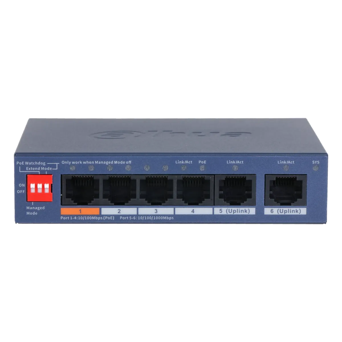 Switch PoE DAHUA DH-CS4006-4ET2GT-60 DAHUA