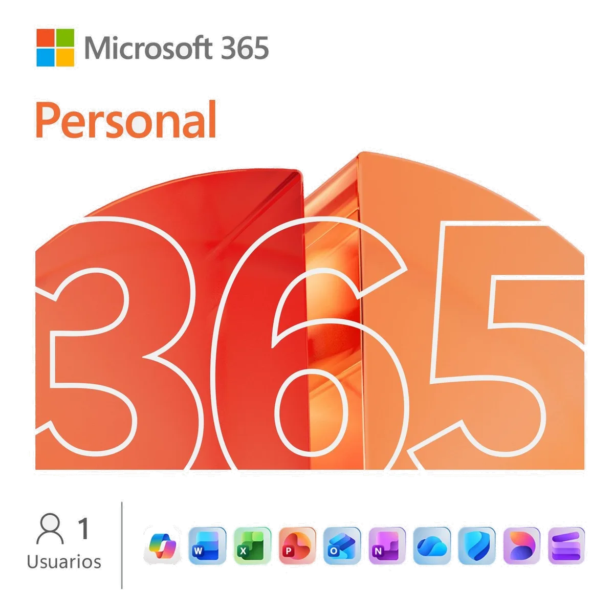 Licencia virtual (ESD) Microsoft 365 Personal, 12 meses, 1 usuario MICROSOFT