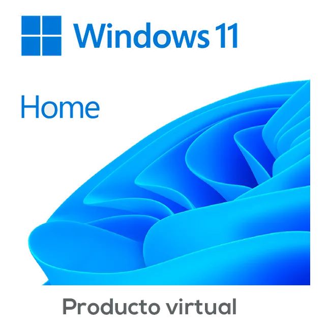 Sistema Operativo Microsoft Windows 11 Home, 64 bits, licencia digital (ESD) MICROSOFT