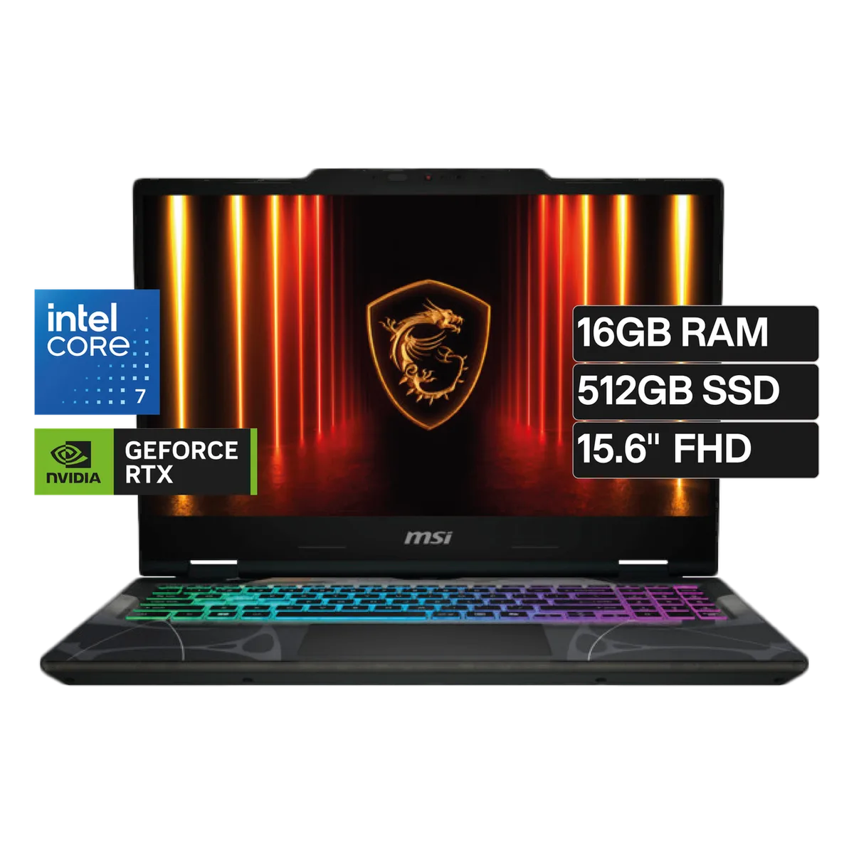 MSI Cyborg 15 B2RWEKG-C7-16GB-512GB-V8GB-W11 MSI