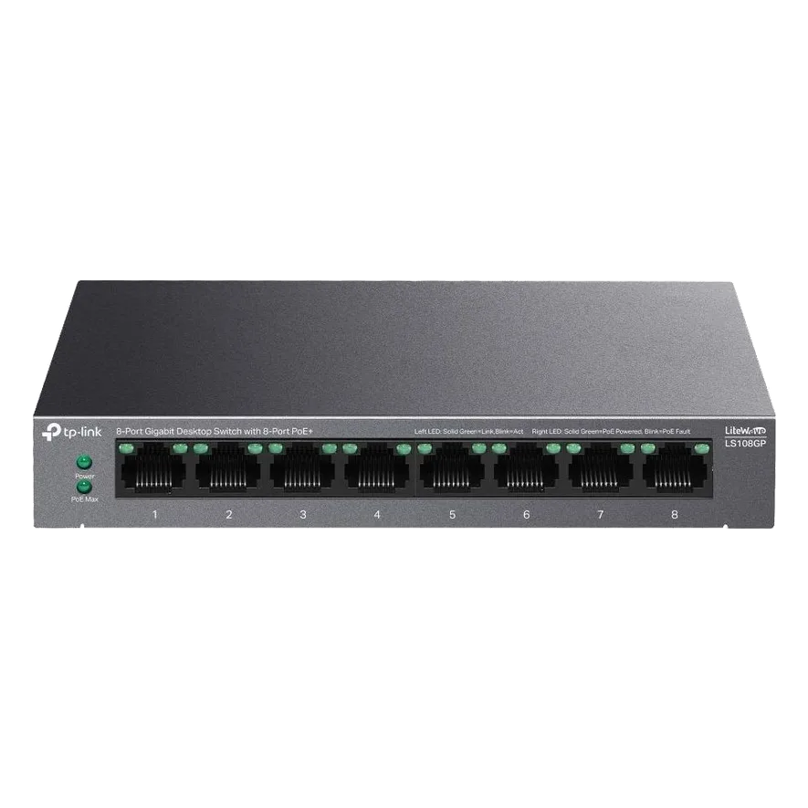 Switch PoE TP-LINK LS108GP 8 puertos (4 PoE+) TP-LINK