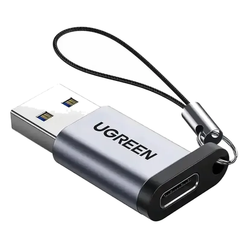 UGREEN US276 Adaptador USB-A a USB-C 3.0 gris UGREEN