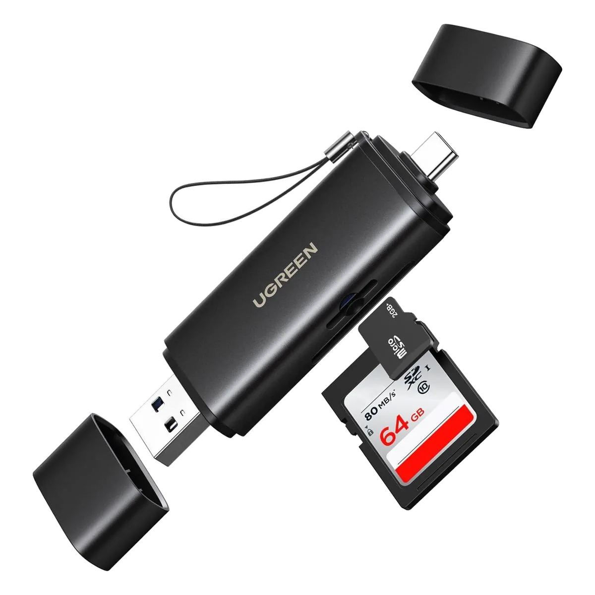 UGREEN CM803 lector de tarjetas 2 en 1 USB-C/USB-A UGREEN