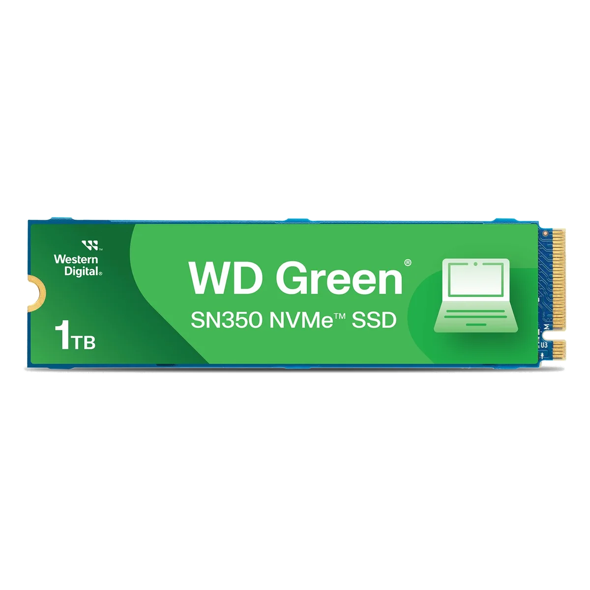 Unidad en estado solido WD Green SN350 NVMe 1TB M.2 2280, PCIe Gen3 x4 NVMe v1.3 WESTERN DIGITAL